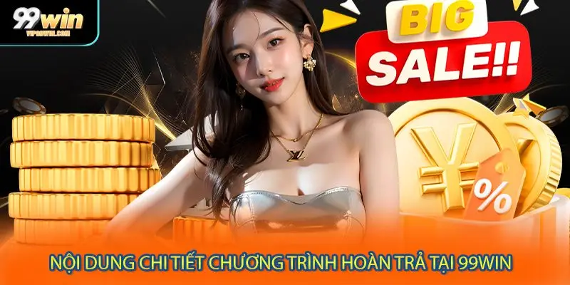 Nội dung chi tiết chương trình hoàn trả tại 99WIN 